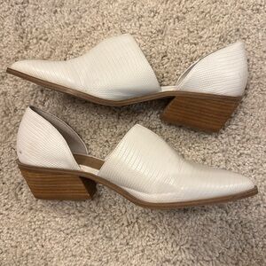 Chinese laundry slip on. White. Worn best few times. A few scuffs. Like new.